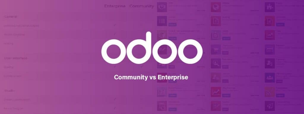 Odoo community vs enterprise