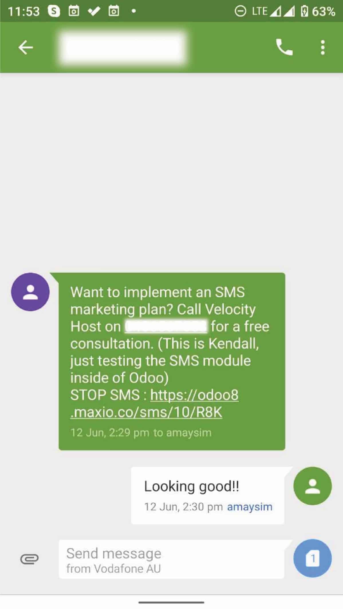 sms marketing text