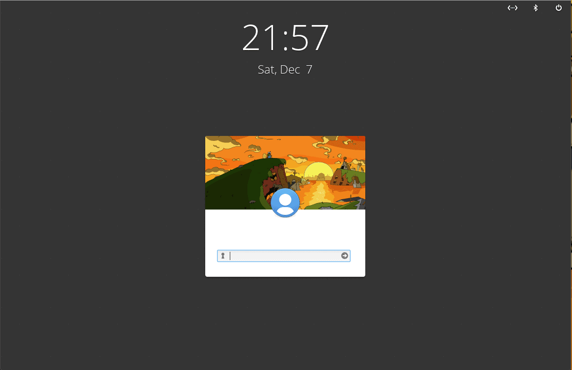 secure login screen