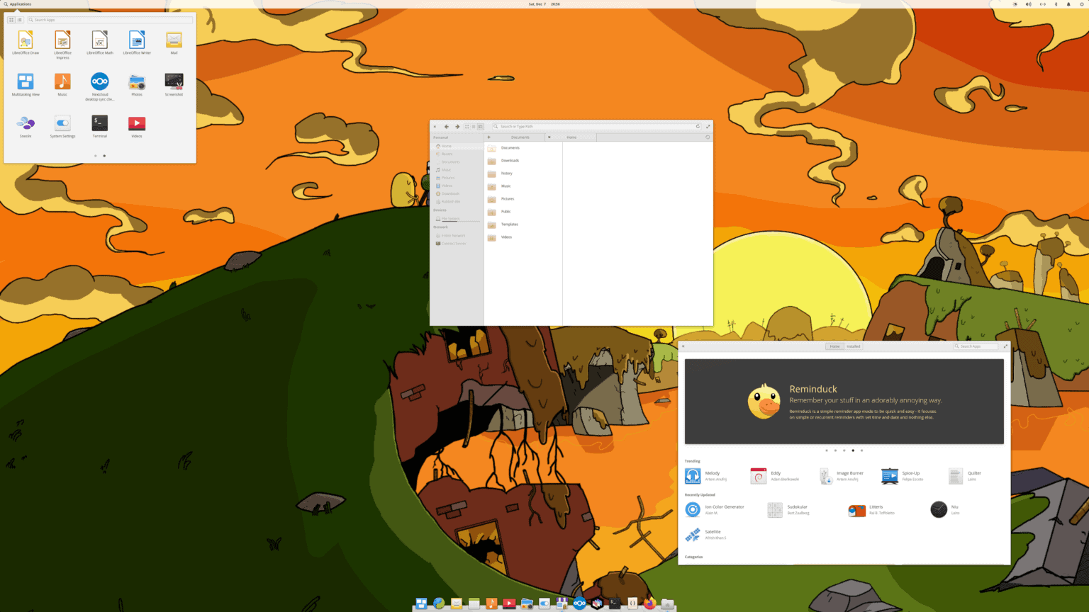 elementary os desktop