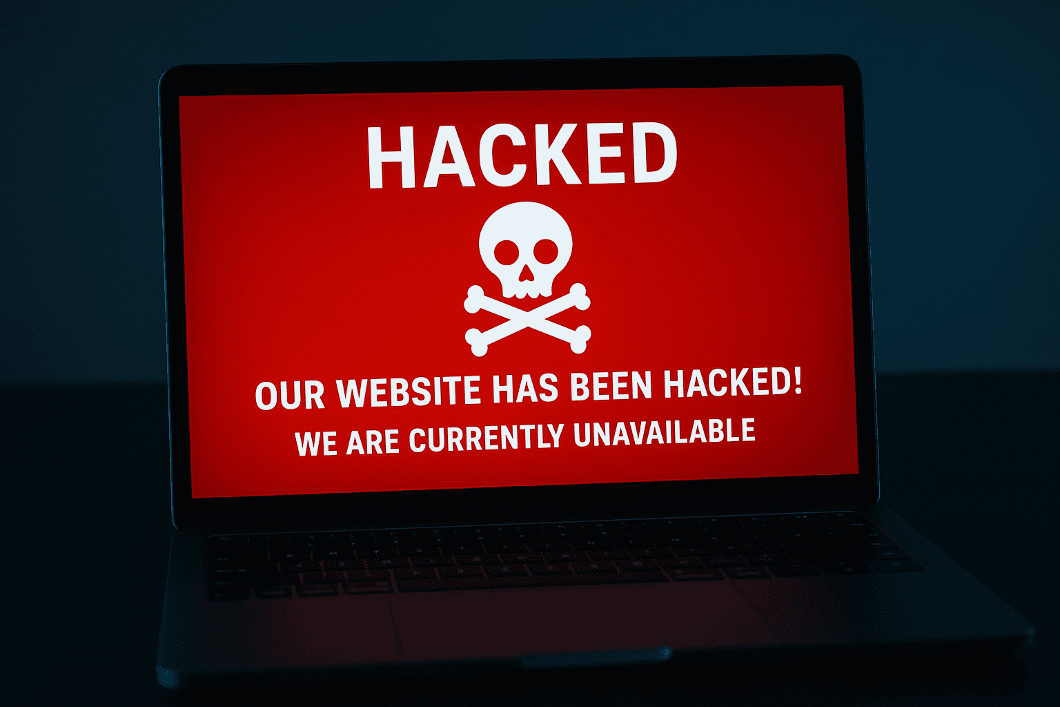 hacked website